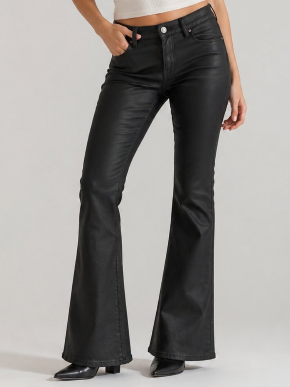 Edikted Black Flare Pants Size S